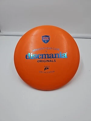 Discmania Orange 176g P1 Special Edition Flex 3 Putter Disc golf black box - Image 1 of 3
