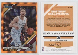 2019-20 Panini Donruss Holo Orange Laser Matthew Dellavedova #38
