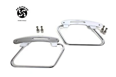 Bolsa de sillín cromada compatible con Kawasaki Vulcan 900 VN900 Classic Custom 2006-2023 Foto 1 de 4