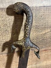 Antique  Indo Persian Islamic Indian Damascus Sword Talwar Shamshir 32” L 2lb