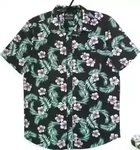 Genuine MAMBO men's casual beach palm print shirt size L - Picture 1 of 4
