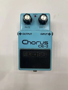Boss CE-2 Chorus Long Dash Silver Screw 1980 9v Guitar Effect Pedal MIJ Japan - Picture 1 of 8