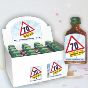 20er Box zum 70. Geburtstag Kräuterlikör Schnaps - Witziges Geschenk mit Zahlen! - Bild 1 von 5