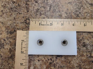 Rectangular Bumper UHMW Polyethylene, 4" L, 2" H, 3/8" Projection - Picture 1 of 3