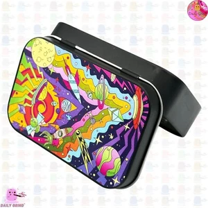 Crazy Crystal/Schmuck/Münzen/Bits Stücke/Verstecken/Make-Up 1 Unze Scharnierdeckel Metallbox - Bild 1 von 8