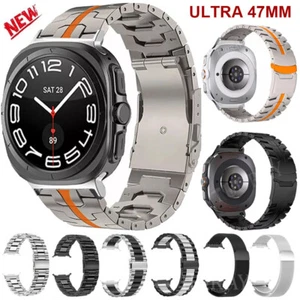 Luxus Metall Titan Armband Ersatz für Samsung Galaxy Watch Ultra 47mm Smartwatch - Bild 1 von 116