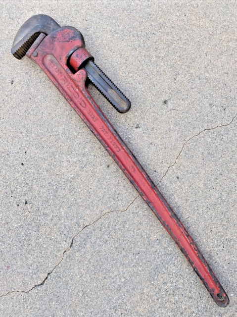 Ridgid - Straight Pipe Wrench: 36″ OAL, Aluminum - 74779836 - MSC