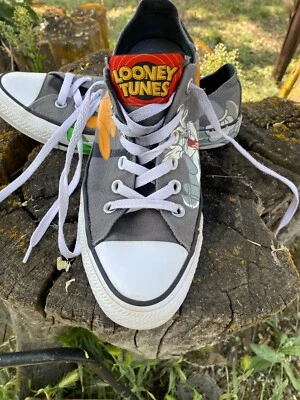 Zapatillas Converse Looney Tunes All Star Chucks Zapatos Talla W-8 M-6 Bugs Daffy Bugs! Foto 1 de 4