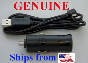 NEW Genuine TomTom XXL Mini-USB Car Charger+Cable 550 T 540 530 530S 540TM 550TM - Picture 1 of 4