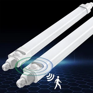 LED Feuchtraumleuchte Röhrelampe Wannenleuchte mit Bewegungsmelder 60/115/150cm - Bild 1 von 16