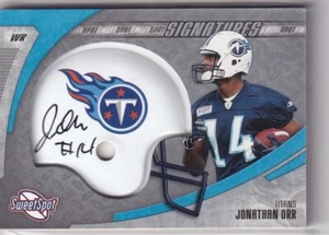 🏈 2006 UPPER DECK SWEET SPOT SIGNATURES - JONATHAN ORR #SSS-OR TITANS - Picture 1 of 1