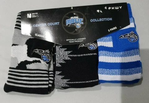 Orlando Magic Classic Fit Center Court Collection Socks 3 Pair Women 3-8 Cover