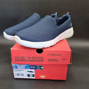 New Skechers Go Walk Joy Slip On Sneakers Women's 9 EU 39 Navy Blue Mesh Shoes - Picture 1 of 9