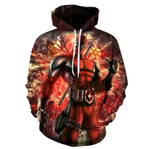 New Fashion 3D Men Women's Unisex Hoodie Sweater Sweatshirt Jacket Graphic Tops - Picture 1 of 2