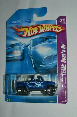 Hot Wheels 2008 Team: Surf's Up 01/04 - Hummer H3T Concept azul Foto 1 de 3