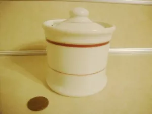 Vintage Restaurantware Zuckerschale Senftopf mit Deckel Jackson China L. Barth Co.! - Bild 1 von 5
