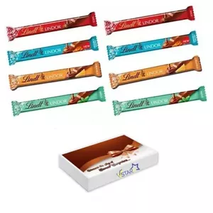 Lindt Lindor Milk Mint Orange Salted Caramel 8 x Mixed Chocolates With Gift Box - Picture 1 of 1