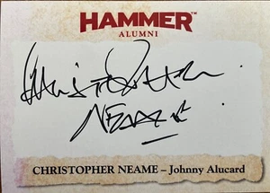 Hammer Serie 2 Christopher Neame Alumni Autogrammkarte CN2 Johnny Alucard - Bild 1 von 1