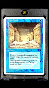 1995 MtG Magic The Gathering Chronicles Flash Flood Blue WOTC Vintage Card - Picture 1 of 11
