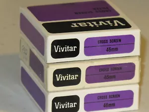 46mm - Vivitar Cross Screen Star 4 Filter New #46n-mQx - Picture 1 of 2