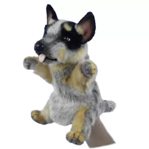 Hansa - Blue Heeler Puppy Dog Puppet - Realistic Animal Stuffed Plush Toy - 30cm - Bild 1 von 1