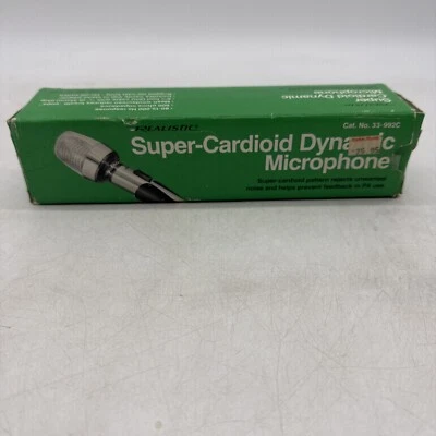 Realistic Super-Cardioid Dynamic Microphone #33-992C Opened Box - Image 1 of 4