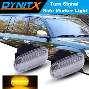 Pair Dynamic LED Side Marker Turn Signal Lights For Toyota Camry Corolla Lexus - Picture 1 of 7