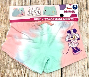 Character Kids Sz 7 - 3-Pack Fleece Short Set Disney Junior Minnie Mouse - Picture 1 of 4