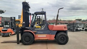 Toyota Diesel Forklift 10 Ton 1.8m tynes dual wheel fork positioner $65,000+gst - Picture 1 of 11