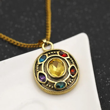Unisex Infinity Stone Necklace,Pendant Gold Filled Zirconia Necklace Gift