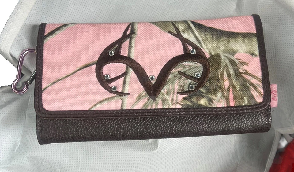 Cartera Plegable Realtree Rosa Camuflada Mujer Foto 1 de 4