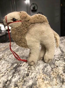 Vintage Steiff Camel HOCKY 6 Zoll Plüsch ohne Etikett Knopf - Bild 1 von 6