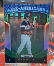 2019 Panini Prizm Draft Picks Bobby Witt Jr All Americans Green Prizm #37 Royals