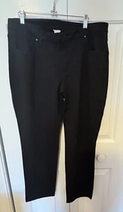Chicos Womens So Slimming 5 Pocket Pants Pants 2.5 P Size 14 Petite Black Casual - Picture 1 of 5