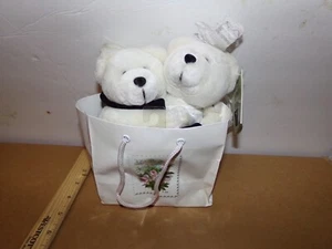 Authentic Collectible Wedding Stamp Bears USPS Plush 8" Stuffed Animals - Picture 1 of 8