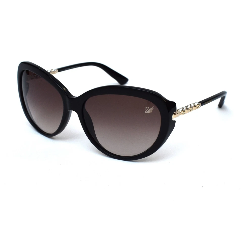 Gafas de sol Swarovski Destiny SW67 negras doradas 01F de plástico 60-16-130 SW0067 Italia Foto 1 de 1