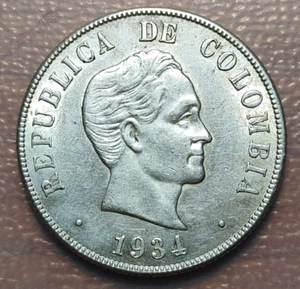 COLOMBIA 50 CENTAVOS 1934 EBC - Bild 1 von 2