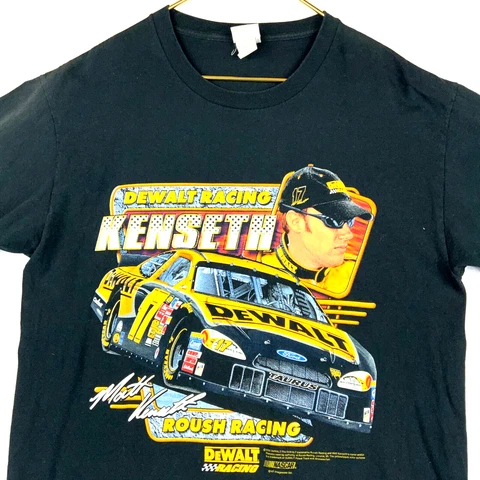 Vintage Matt Kenseth Dewalt Racing Chase T-shirt Size Large 2004 Black Nascar Cover