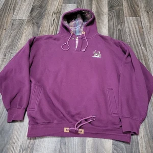 Vintage Habitat Wilderness Hoodie heulender Wolf Indianer bestickt Western  - Bild 1 von 12