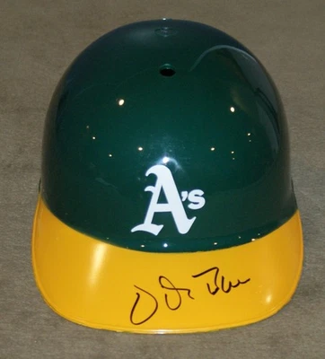 Casco de bateo de recuerdo autografiado por vida firmado por Oakland A's PSA Foto 1 de 3