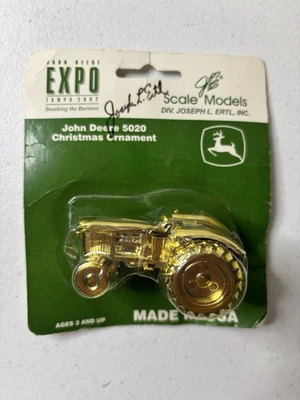 John Deere 5020 oro edición Expo escala 1:64 adorno de Navidad Foto 1 de 3