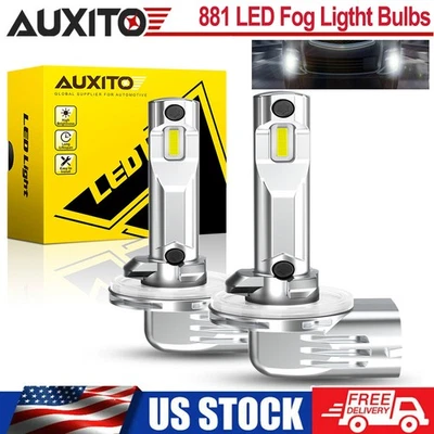 Lâmpada de neblina de direção AUXITO 881 LED 36000LM branca 6500K DRL para carro caminhão SUV - Imagem 1 de 4