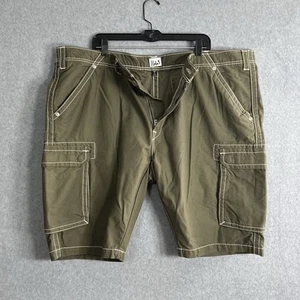 True Religion Cargo Shorts Men 44 ISAAC Big T Cargo Old Sage Green - Picture 1 of 11