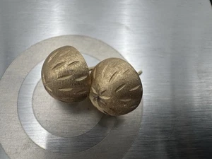 14 Karat Gelbgold Ohrringe Ohrstecker Kuppel Kreis 1,06 g Vintage - Bild 1 von 8