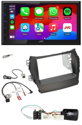 JVC Bluetooth USB Lenkrad 2DIN DAB Autoradio für Hyundai Santa Fe ab 2012 ohne N - Bild 1 von 4