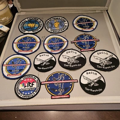 Various Tae Kwon Do Embroidered Patches, Lot of 13, See Pictures - Image 1 of 4