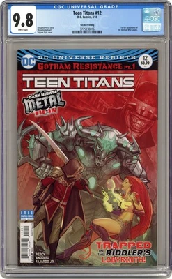Teen Titans #12C segunda impresión CGC 9,8 2018 3775238016 Foto 1 de 2