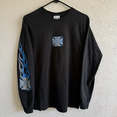 Camisa de manga larga West Coast Choppers Fullerton College Y2k Flame — Talla S Foto 1 de 4