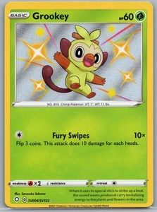 Grookey SV004/SV122 | Shining Fates Shiny Vault | Shiny Holo Rare | NM-Mint - Picture 1 of 2