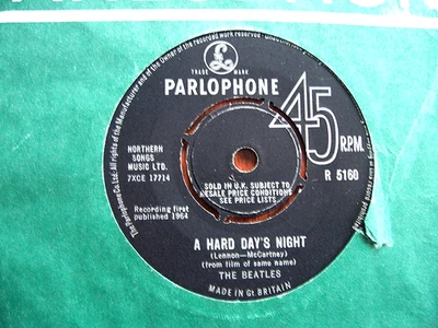 The Beatles "A Hard Day's Night + Things We Said Today" Vg P'phone R 5160 = 1964 - Image 1 of 2